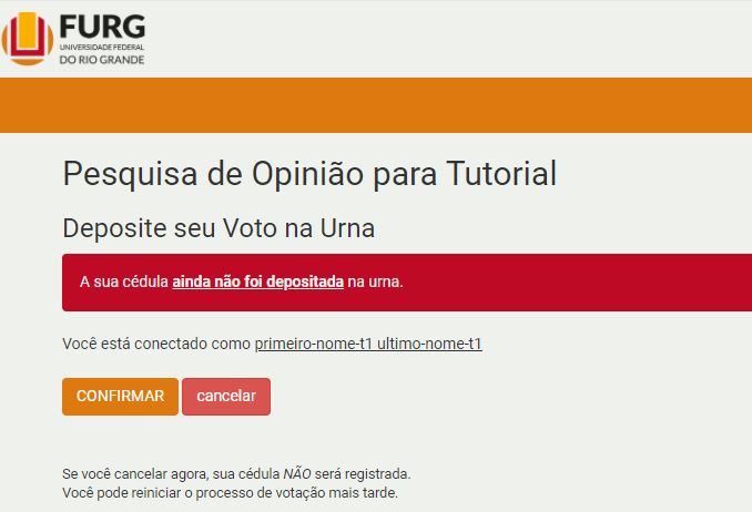 Última chance antes de depositar